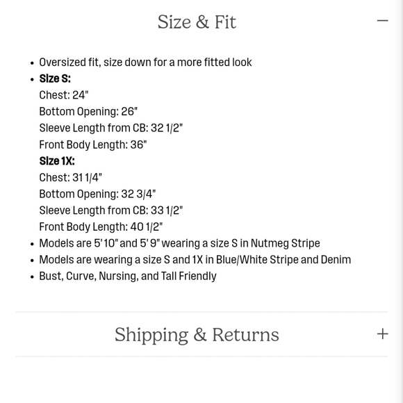 NWOT Harris Oversized Shirt - Picture 3 of 5